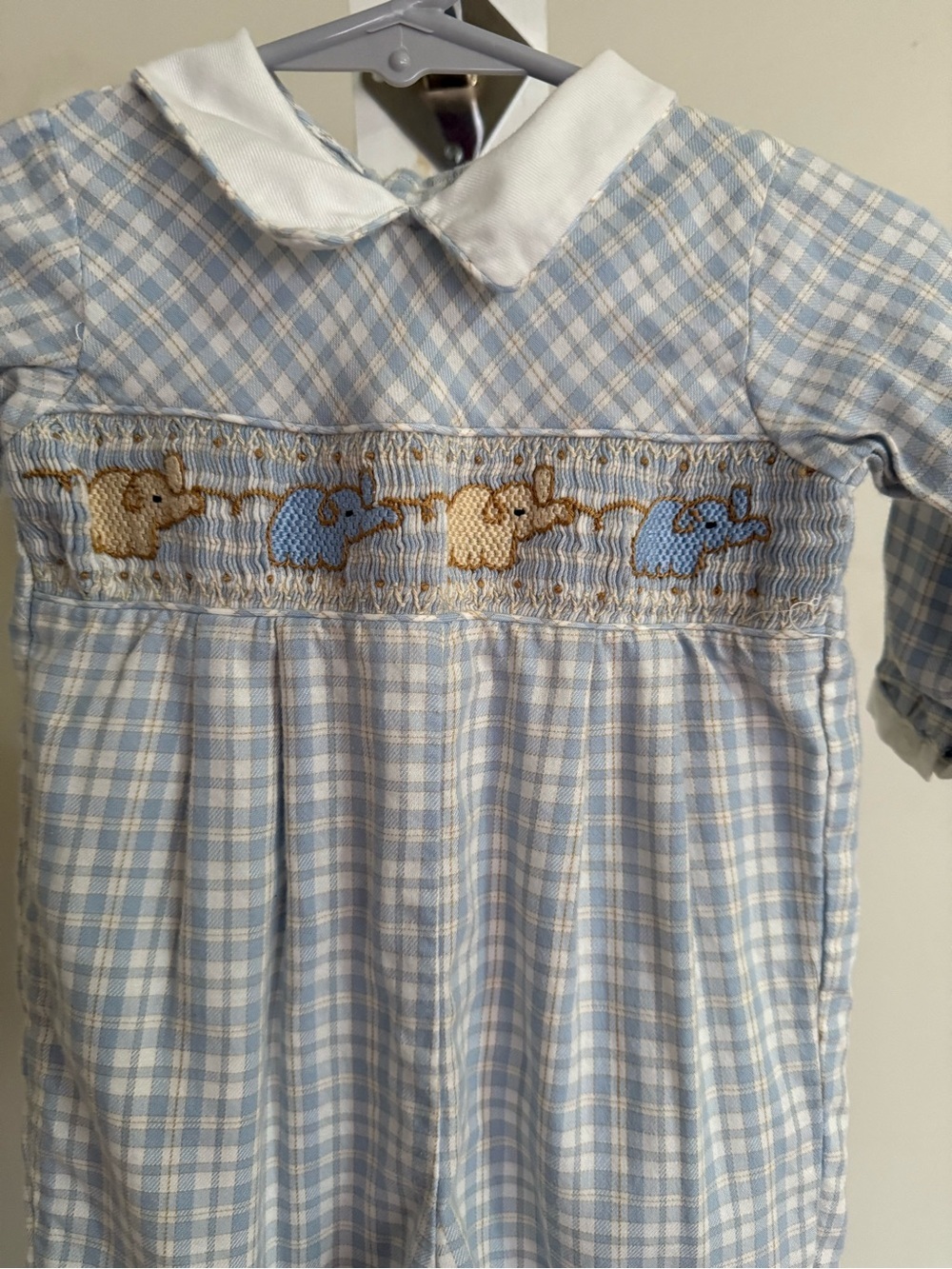 Carriage Boutiques Smocked Elephant Romper - Picture 5 of 9